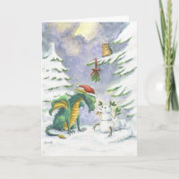 Christmas Love Dragon card