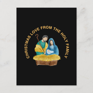 CHRISTMAS LOVE FROM THE HOLY FAMILY ENCLOSURE CARD