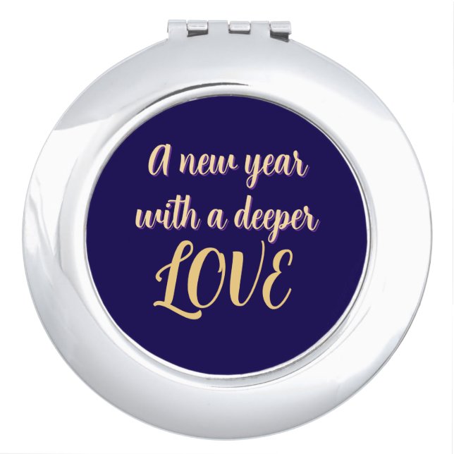 CHRISTMAS LOVE GIFT WOMEN , GIRLFRIEND MOM COMPACT MIRROR (Front)