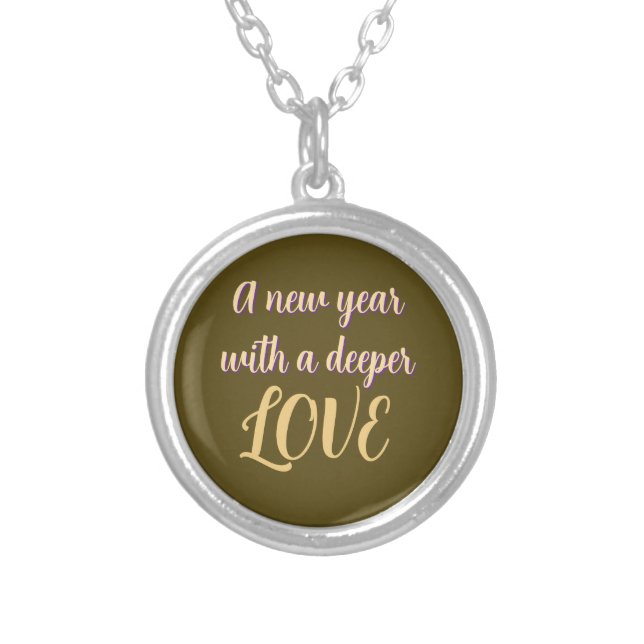 CHRISTMAS LOVE GIFT WOMEN , GIRLFRIEND MOM SILVER PLATED NECKLACE (Front)