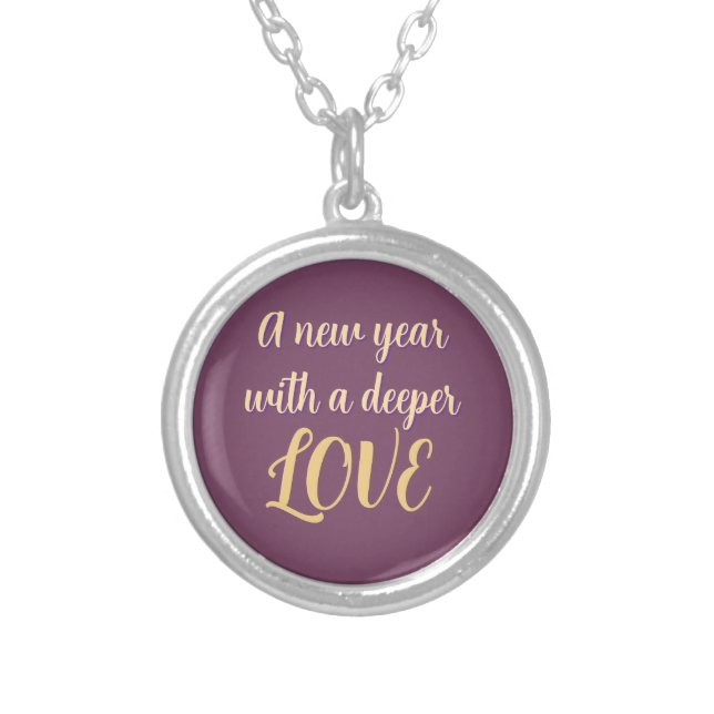 CHRISTMAS LOVE GIFT WOMEN , GIRLFRIEND MOM SILVER PLATED NECKLACE (Front)