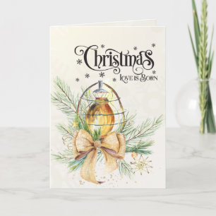 Christmas Love is Born John 3:16 Holiday Card