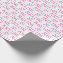 Christmas love joy peace Wrapping Paper