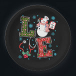 Christmas Love Nurse Cute Medical Snowman Holly Paper Plates<br><div class="desc">This modern design features the text "Love" in modern fun typography accented with a snowman nurse,  stethoscope,  snowflakes,  holly and candy canes. Perfect for Christmas holidays #nurse #nurselife #doctor #medical #health #christmas #partysupplies #christmaspartysupplies #christmasparty</div>