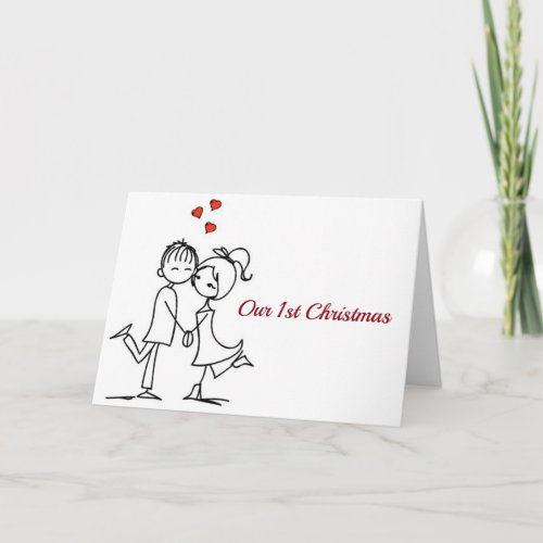 CHRISTMAS LOVE OUR 1st CHRISTMAS Holiday Card