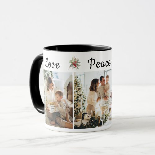 Christmas Love Peace Joy Three Photograph  Mug