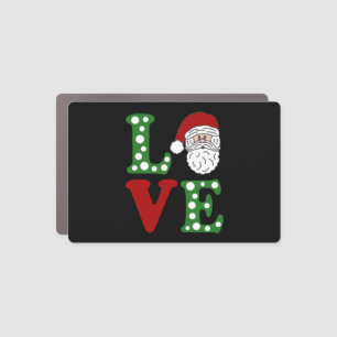 Christmas Love, Santa Love, Love Christmas, Love Car Magnet