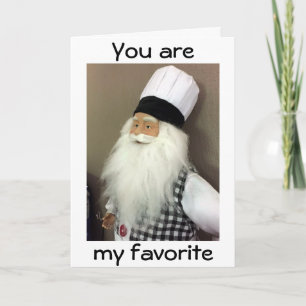 CHRISTMAS LOVE TO MY FAV COOK WITH LOTS OF LOVE HOLIDAY CARD