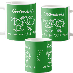 Christmas Love You Grandma Fun Graphic Gift Coffee Mug