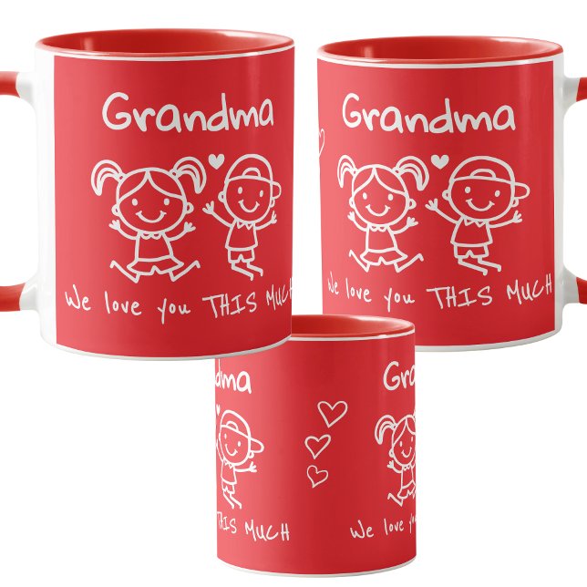 Christmas Love You Grandma Fun Graphic Gift Mug (Creator Uploaded)