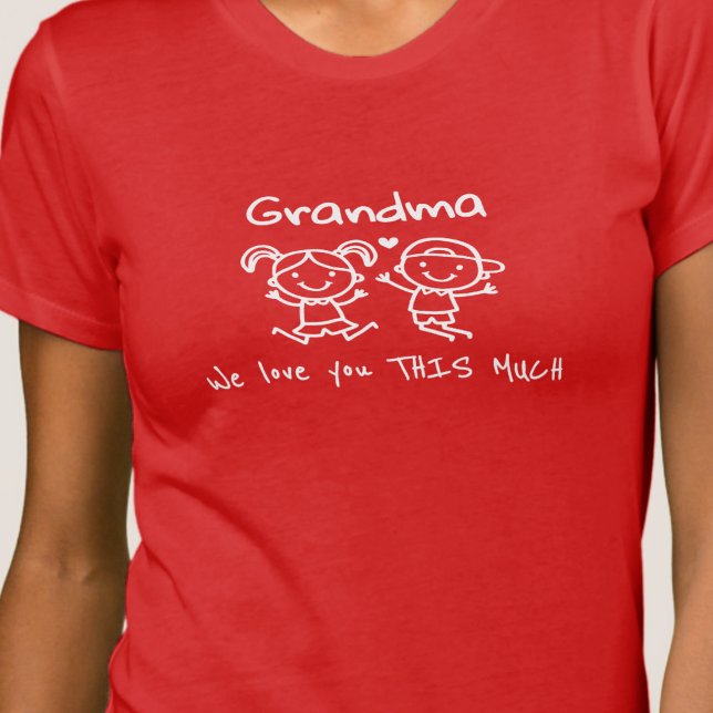 Christmas Love You Grandma Fun Graphic Gift T-Shirt (Creator Uploaded)