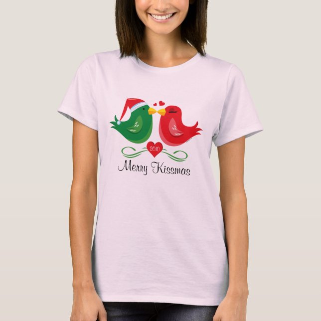 Christmas Lovebirds Personalized Shirt (Front)