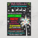 Christmas Luau Party Invitation<br><div class="desc">EDITABLE MELE KALIKIMAKA Holiday Christmas Luau Beach Tropical Party Invitation

Works great for parties of all kinds:
Girl's get togethers
Company/Corporate Parties
Holiday Bridal Shower or Bachelorette Party Invitations
White Elephant parties and more!

DETAILS:
* Invite is formatted as 5" x 7" file</div>