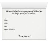 Christmas Lunch Invitation - Wild Turkeys in Snow (Inside Horizontal (Bottom))