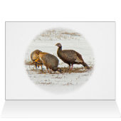 Christmas Lunch Invitation - Wild Turkeys in Snow (Inside Horizontal (Top))