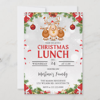 Christmas Lunch Invitations Christmas Brunch