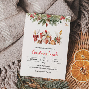 Christmas Lunch Party Invitation
