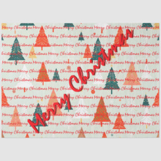 Christmas Luxury Christmas Trees Festive Tissue Paper