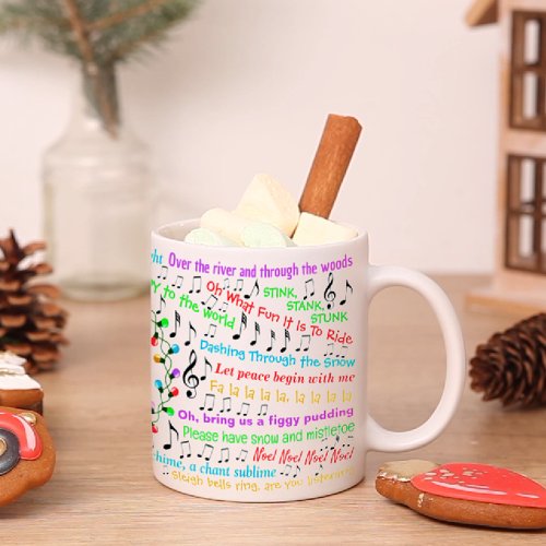 Christmas Lyrics Mug