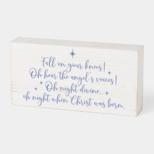 Christmas Lyrics Wooden Box Sign