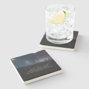 Christmas Magi Bible Quote Stone Coaster