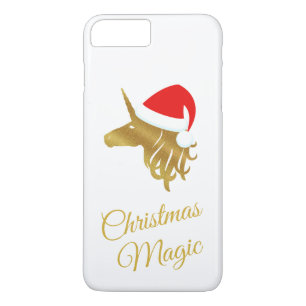 Christmas Magic Gold Unicorn iPhone 8 Plus/7 Plus Case