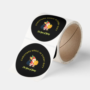 Christmas Magic in Every Gift Classic Round Sticker