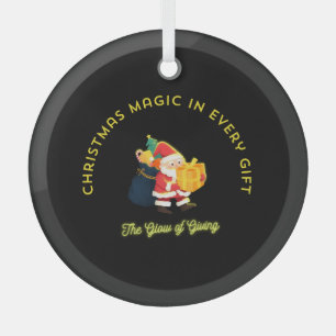 Christmas Magic in Every Gift Glass Ornament