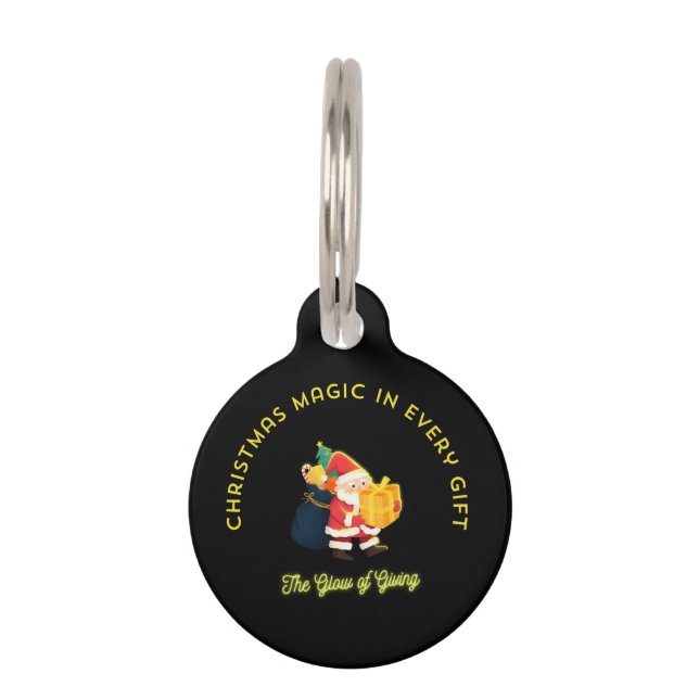 Christmas Magic in Every Gift Pet ID Tag (Front)