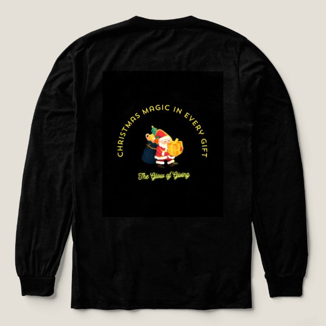 Christmas Magic in Every Gift Tri-Blend Shirt (Design Back)