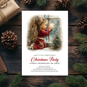 Christmas Magic Invitation Minimal Cozy Scene Art