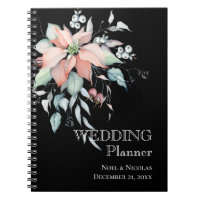 Christmas Magic/Poinsettia Wedding Planner Notebook