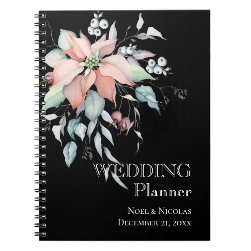 Christmas MagicPoinsettia Wedding Planner Notebook