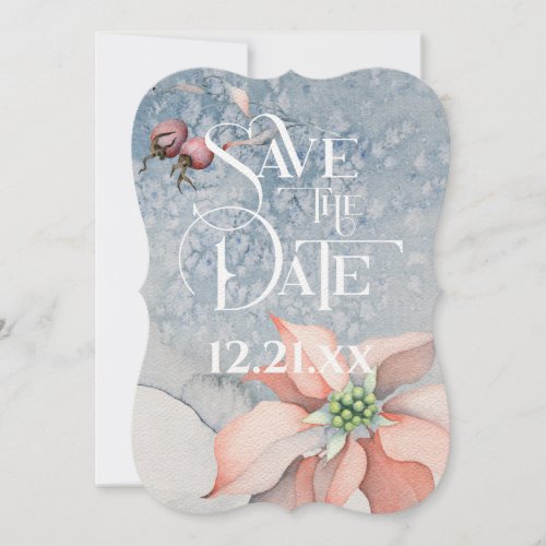 Christmas MagicPoinsettia Wedding _ Save the Date