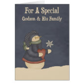 Christmas Magic Snowflake Godson & Family (Front)