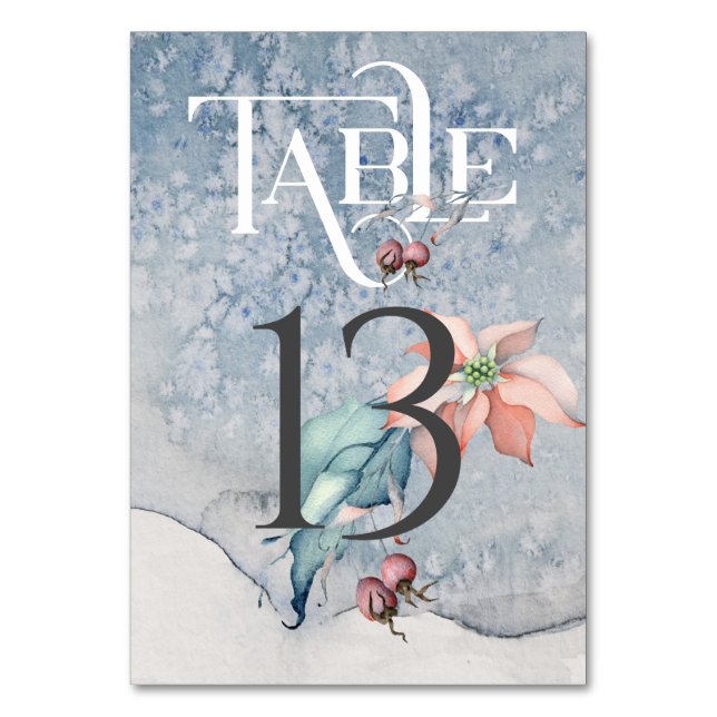 Christmas Magic/Wedding Reception Table #13 Number (Front)