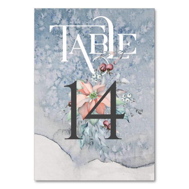 Christmas Magic/Wedding Reception Table #14 Number (Front)