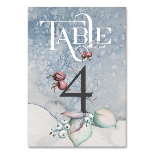 Christmas Magic/Wedding Reception Table #4 Number