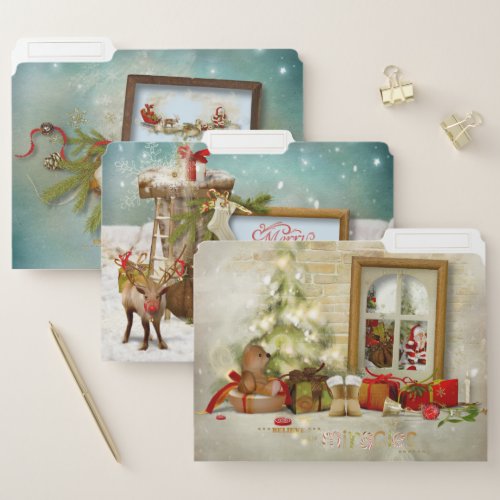 Christmas Magic Winter Wonderland File Folder