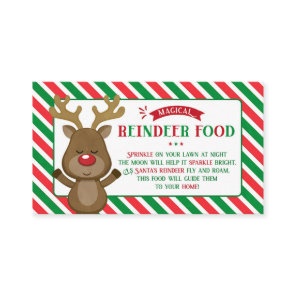 Christmas Magical Reindeer Food Tags For Kids