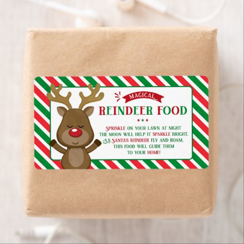 Christmas Magical Reindeer Food Tags For Kids