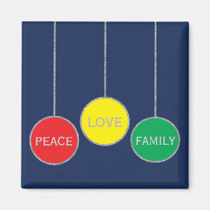 Christmas Magnet Square Christmas Ornaments