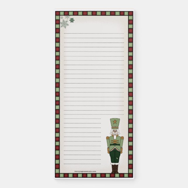 Christmas Magnetic Notepad (Front)