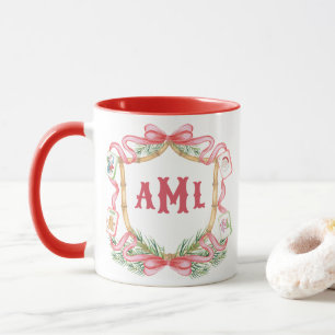 Christmas Mahjong   Monogram Mug