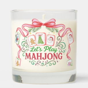 Christmas Mahjong Monogram Scented Candle