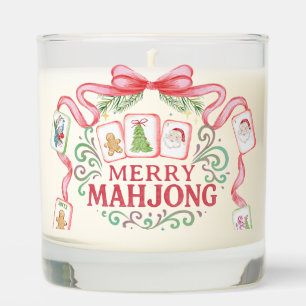Christmas Mahjong Monogram Scented Candle