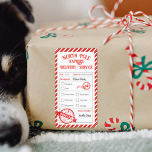 Christmas Mail From Santa North Pole Delivery Label