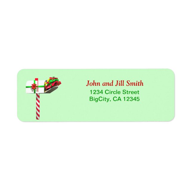 Christmas Mail Label (Front)