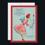 Christmas Mail Vintage Greeting Card<br><div class="desc">A favorite, vintage-image of a pretty woman, in holiday dress, opening her mailbox. (Pix). The card is easy to customize with your wording, font, font color, paper shape and choice of paper type. Not exactly what you're looking for? All our products can be custom designed to meet your needs at...</div>