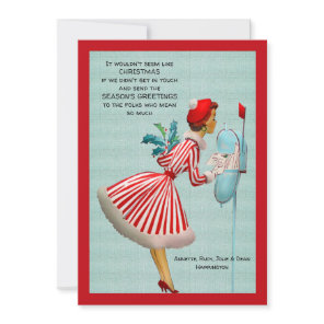 Christmas Mail Vintage Greeting Card